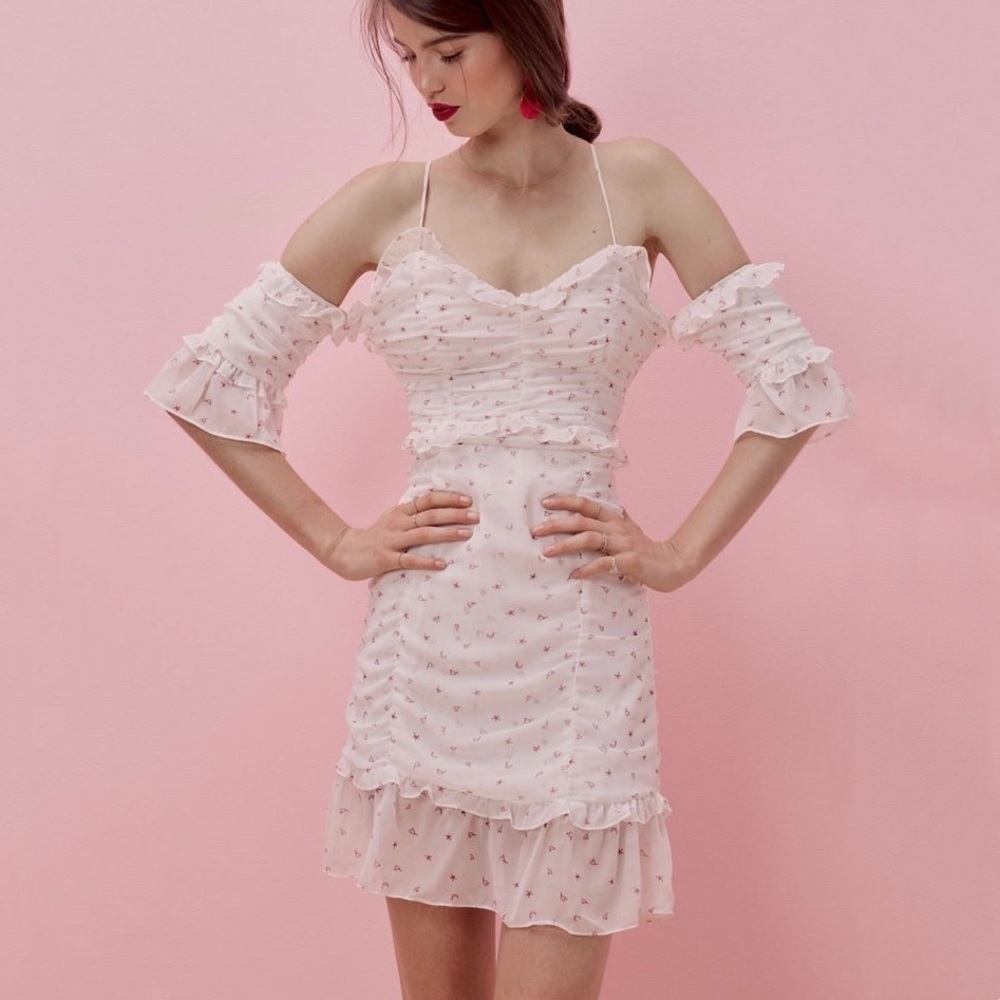 NWT For Love & Lemons La Brooke Cocktail Dress - Picture 9 of 12